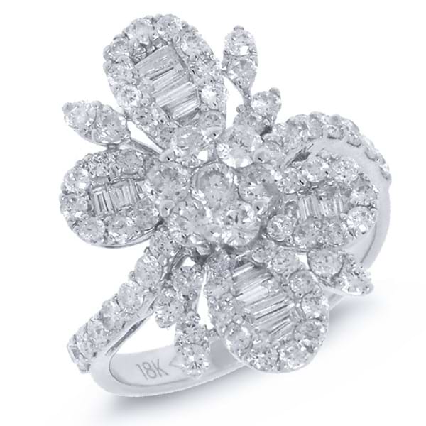 1.91ct 18k White Gold Diamond Heart Ring