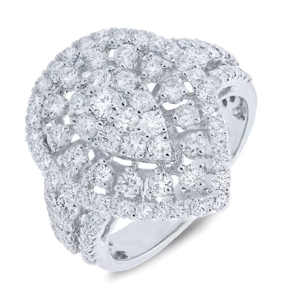 2.10ct 18k White Gold Diamond Lady's Ring