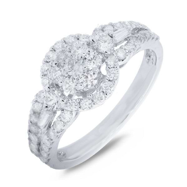 1.04ct 18k White Gold Diamond Lady's Ring