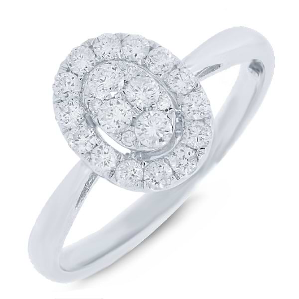 0.44ct 18k White Gold Diamond Lady's Ring