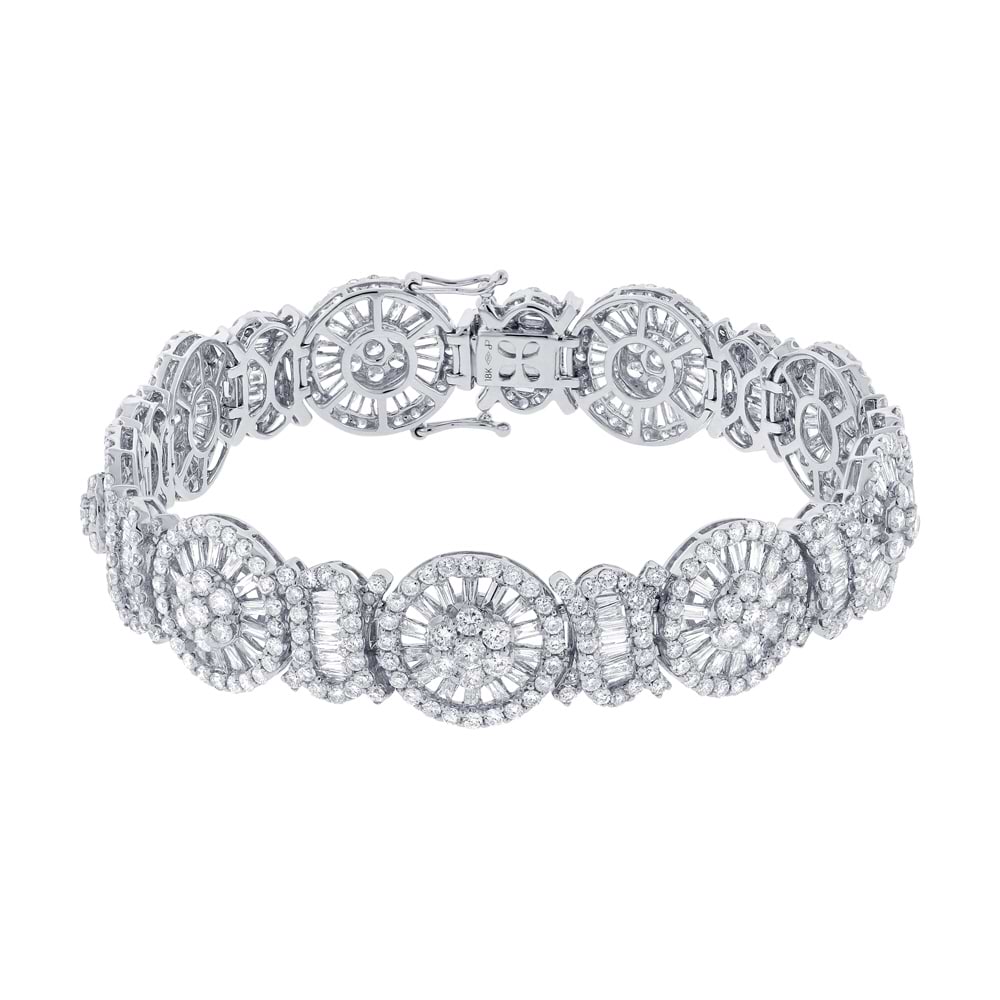 11.65ct 18k White Gold Diamond Lady's Bracelet