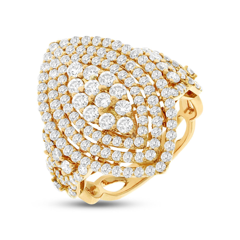 2.22ct 18k Yellow Gold Diamond Lady's Ring