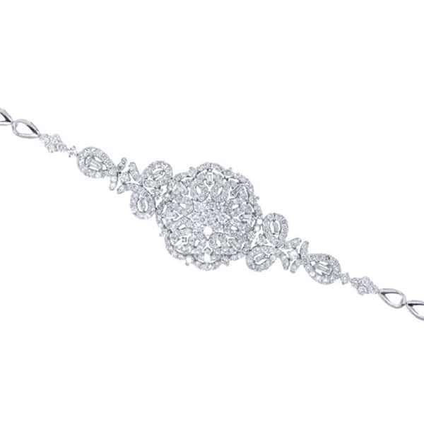 4.01ct 18k White Gold Diamond Lady's Bracelet