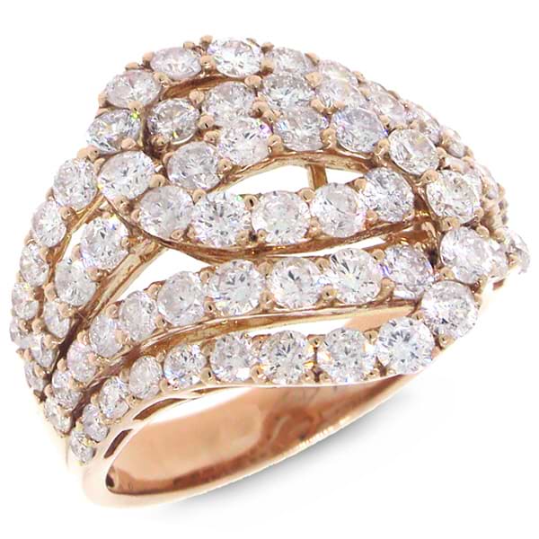 2.97ct 18k White Gold Diamond Lady's Ring