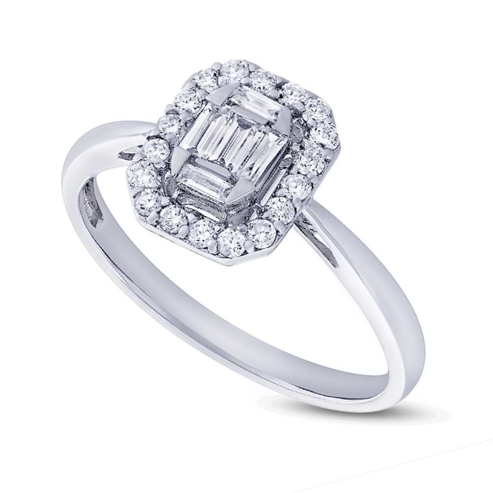 0.36ct 18k White Gold Diamond Lady's Ring