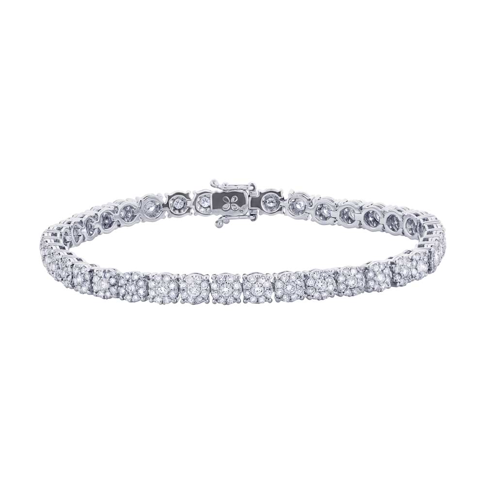 3.55ct 18k White Gold Diamond Lady's Bracelet