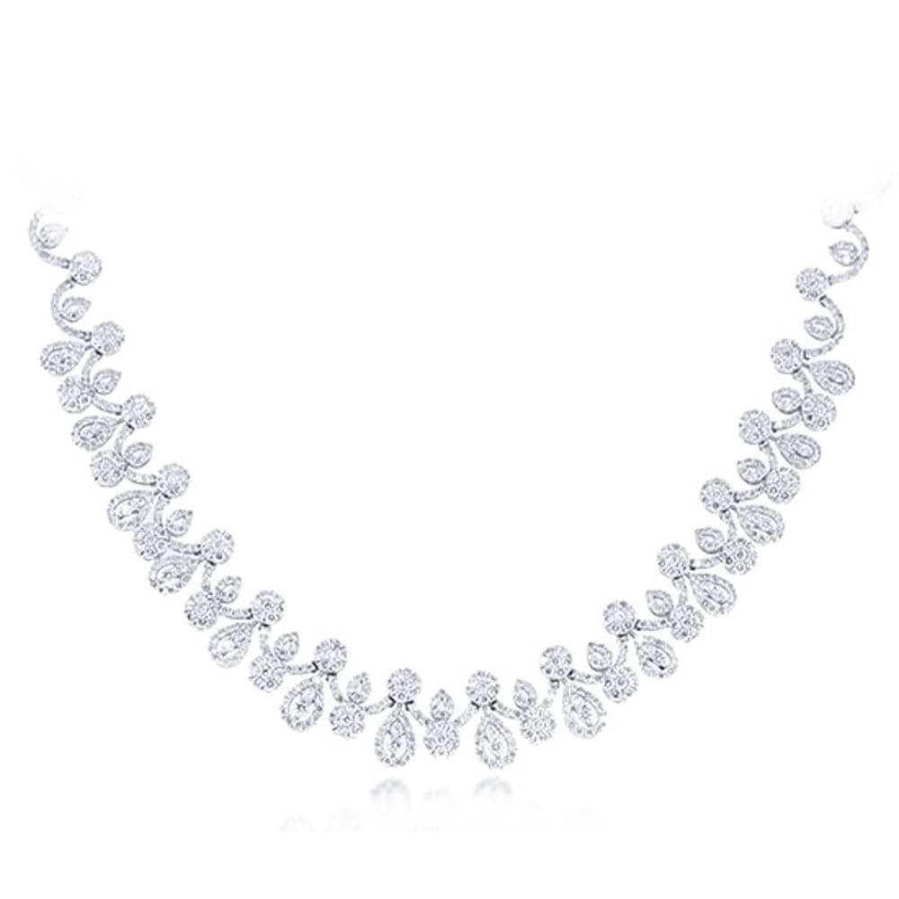 17.83ct 18k White Gold Diamond Necklace