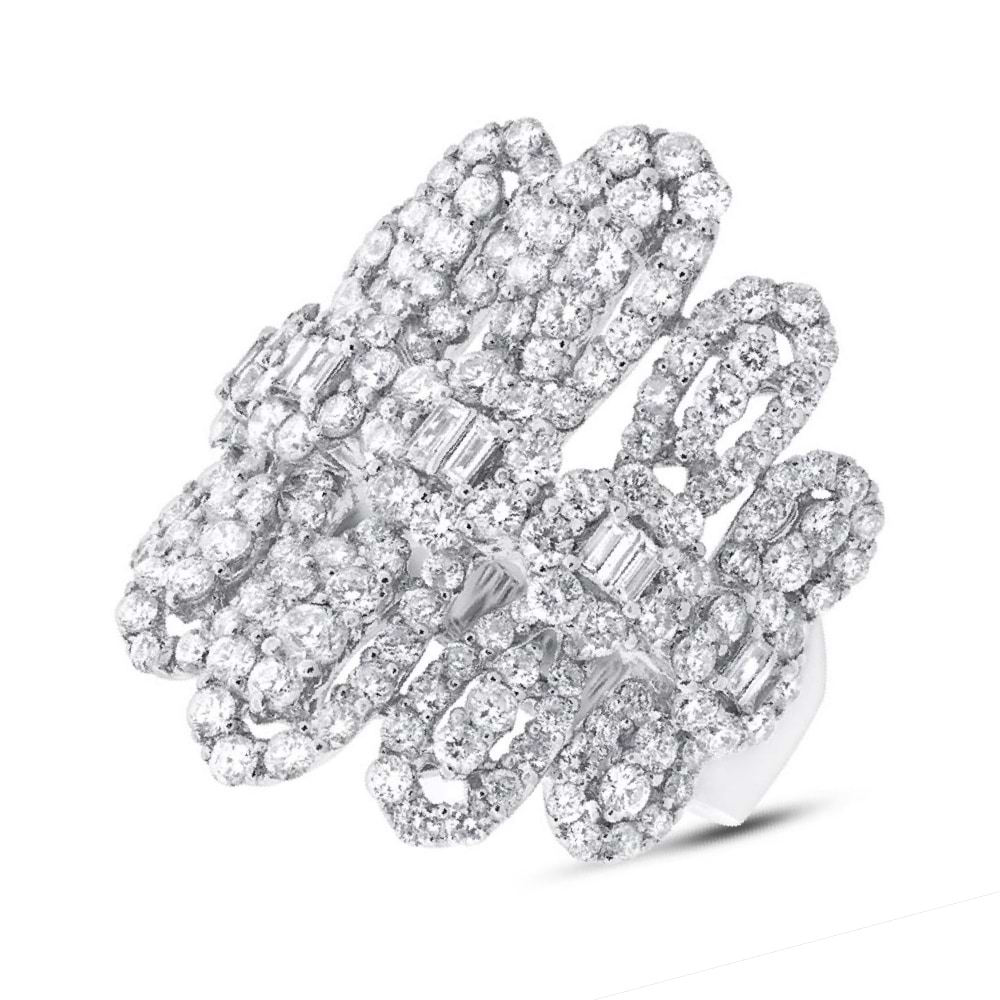 3.06ct 18k White Gold Diamond Lady's Ring