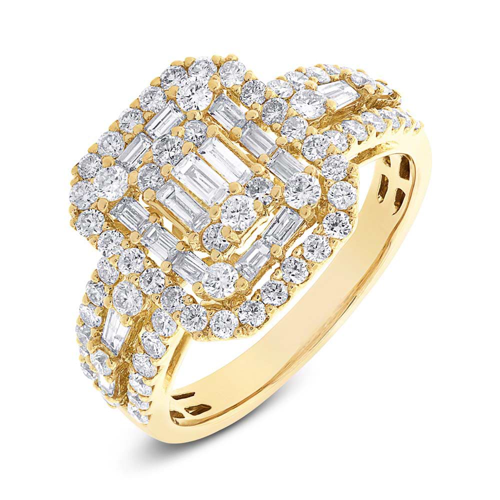 1.40ct 18k Yellow Gold Diamond Lady's Ring