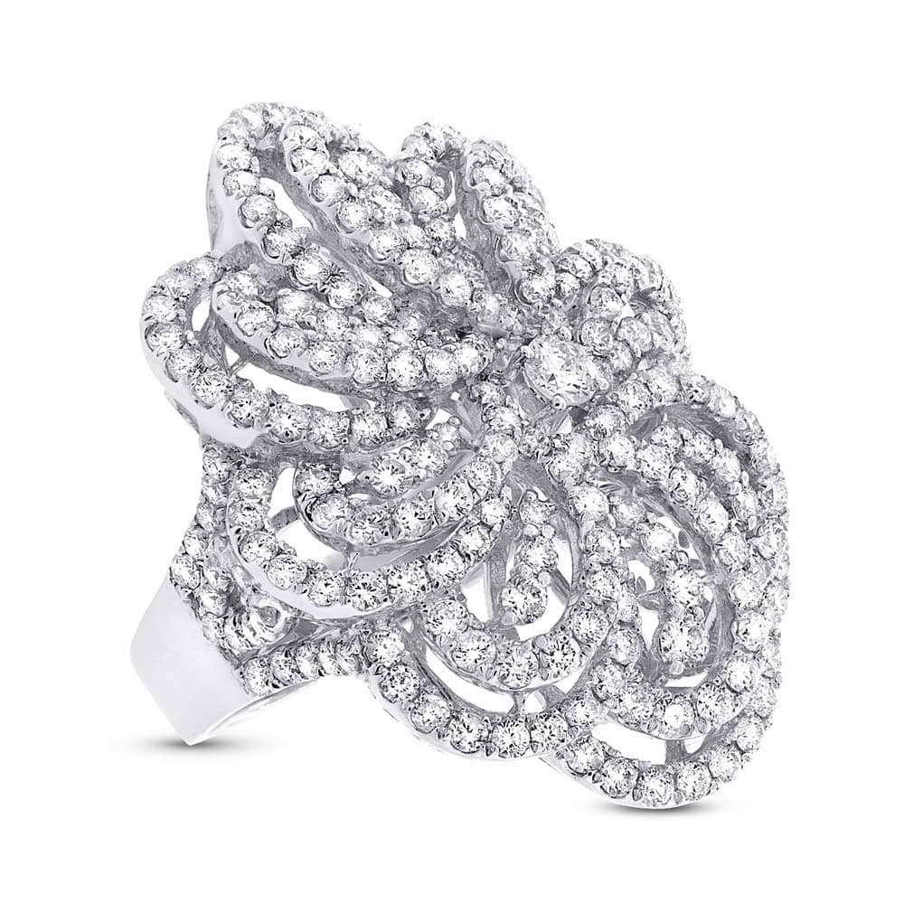5.52ct 18k White Gold Diamond Lady's Ring