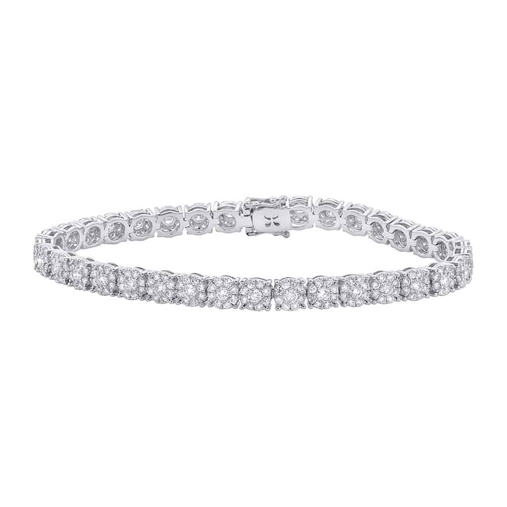 4.43ct 18k White Gold Diamond Lady's Bracelet