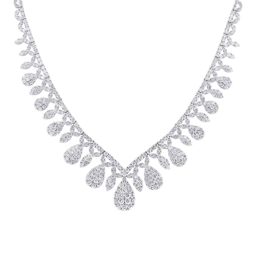 20.57ct 18k White Gold Diamond Necklace