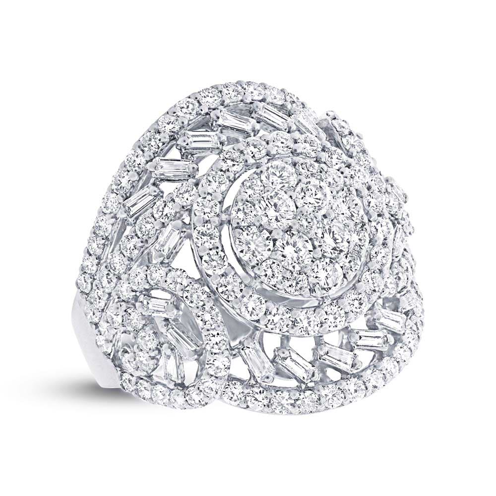 2.79ct 18k White Gold Diamond Lady's Ring