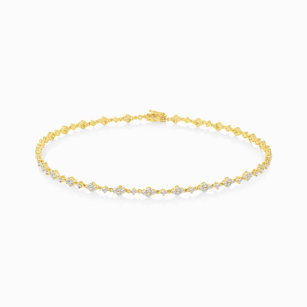 4.48ct 18k Yellow Gold Diamond Choker Necklace