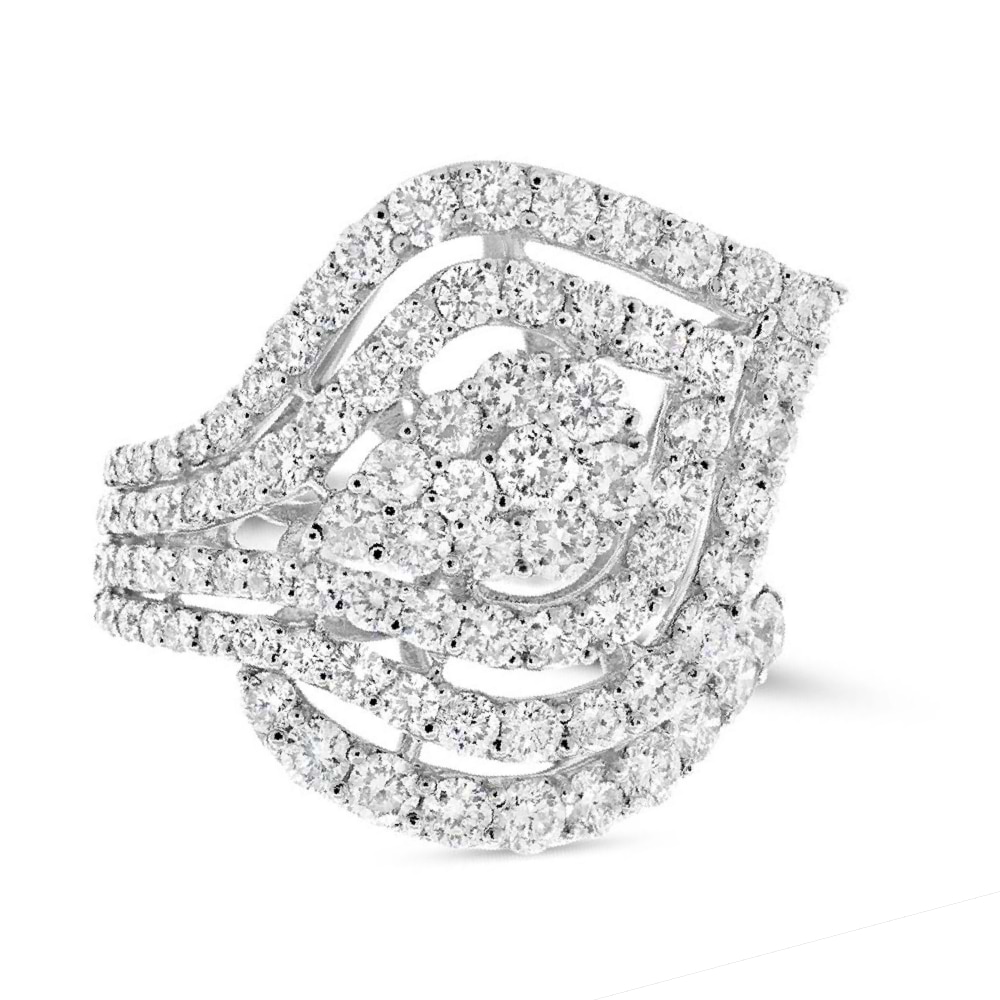 2.53ct 18k White Gold Diamond Lady's Ring