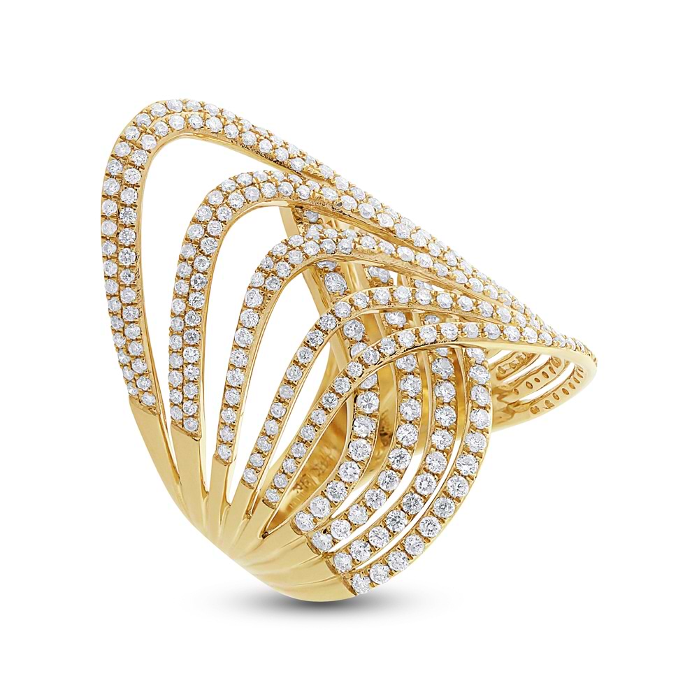 1.90ct 14k Yellow Gold Diamond Lady's Ring