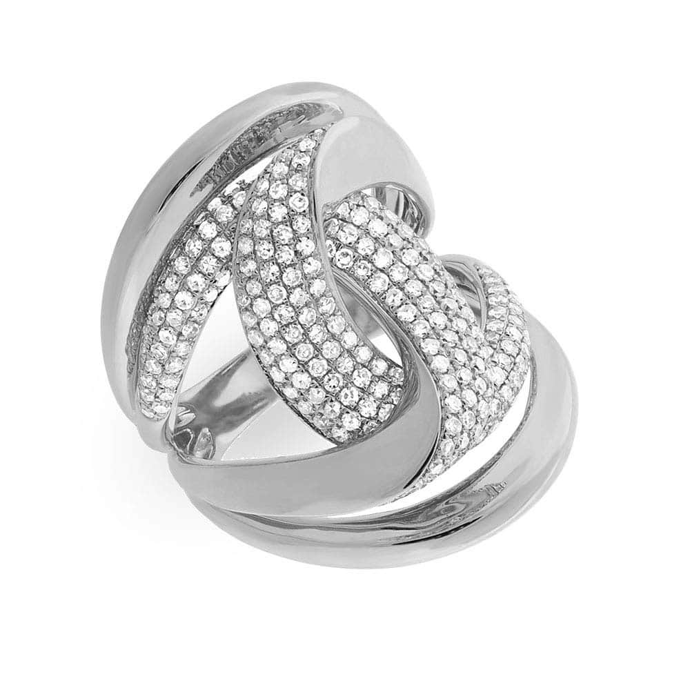 1.15ct 14k White Gold Diamond Lady's Ring Size 7.5