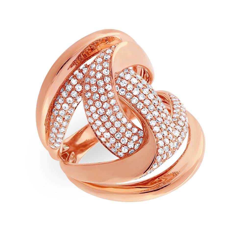 1.15ct 14k Rose Gold Diamond Lady's Ring
