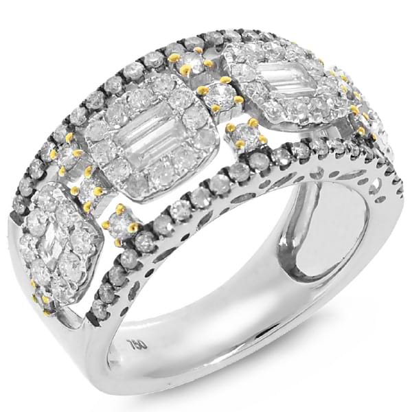 1.52ct 18k White Gold Diamond Lady's Ring