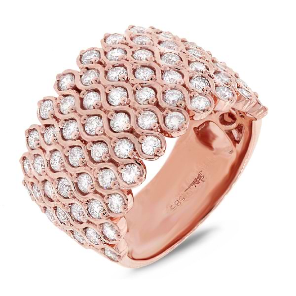 1.94ct 14k Rose Gold Diamond Lady's Ring