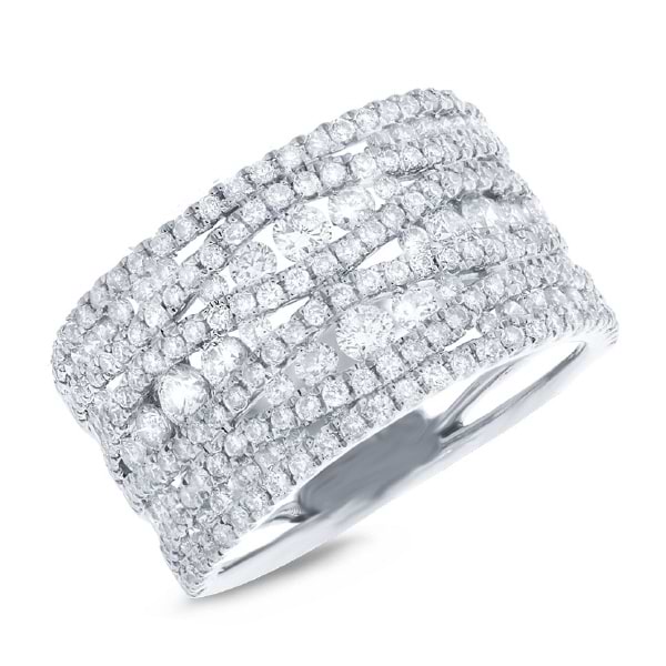 1.96ct 14k White Gold Diamond Lady's Ring