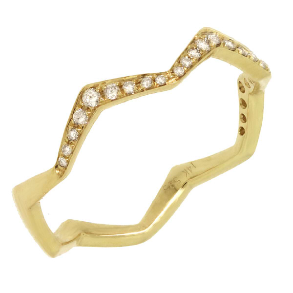 0.13ct 14k Yellow Gold Diamond Lady's Ring