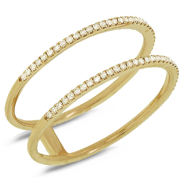 0.17ct 14k Yellow Gold Diamond Lady's Ring