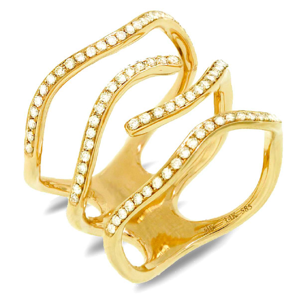 0.45ct 14k Yellow Gold Diamond Lady's Ring