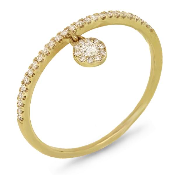 0.16ct 14k Yellow Gold Diamond Lady's Ring