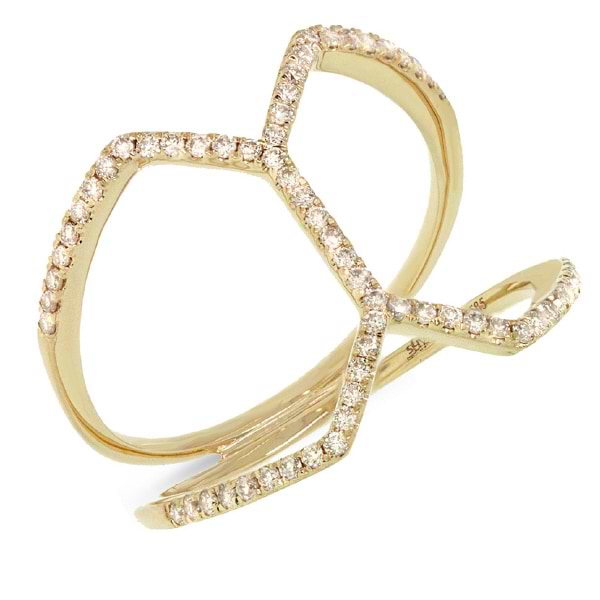 0.29ct 14k Yellow Gold Diamond Lady's Ring