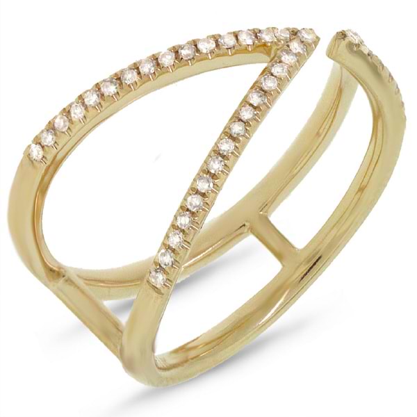 0.14ct 14k Yellow Gold Diamond Lady's Ring