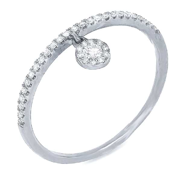 0.16ct 14k White Gold Diamond Lady's Ring