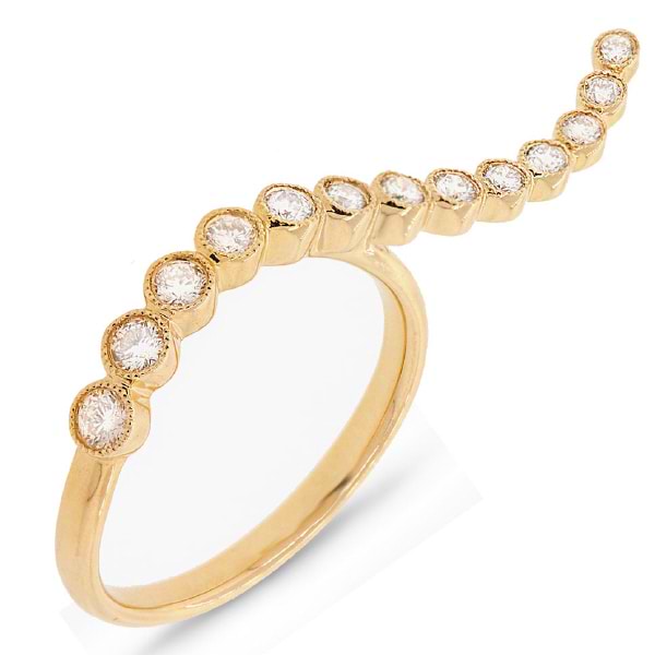 0.44ct 14k Yellow Gold Diamond Lady's Ring