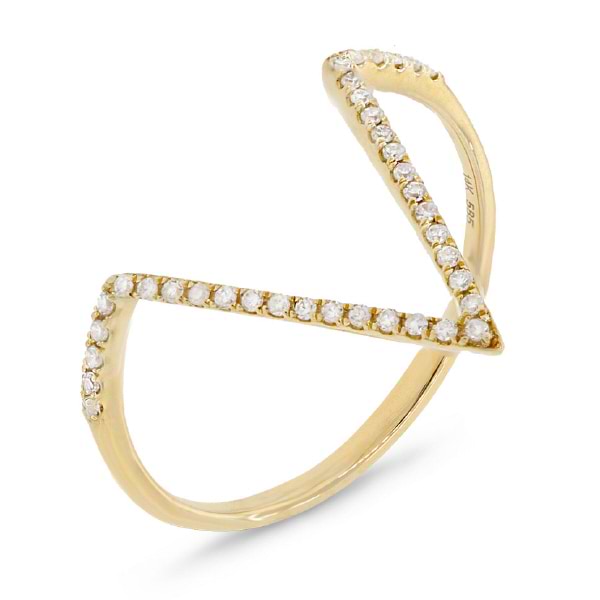 0.11ct 14k Yellow Gold Diamond Lady's Ring