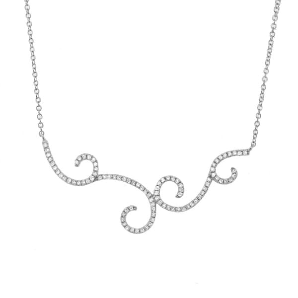 0.29ct 14k White Gold Diamond Necklace