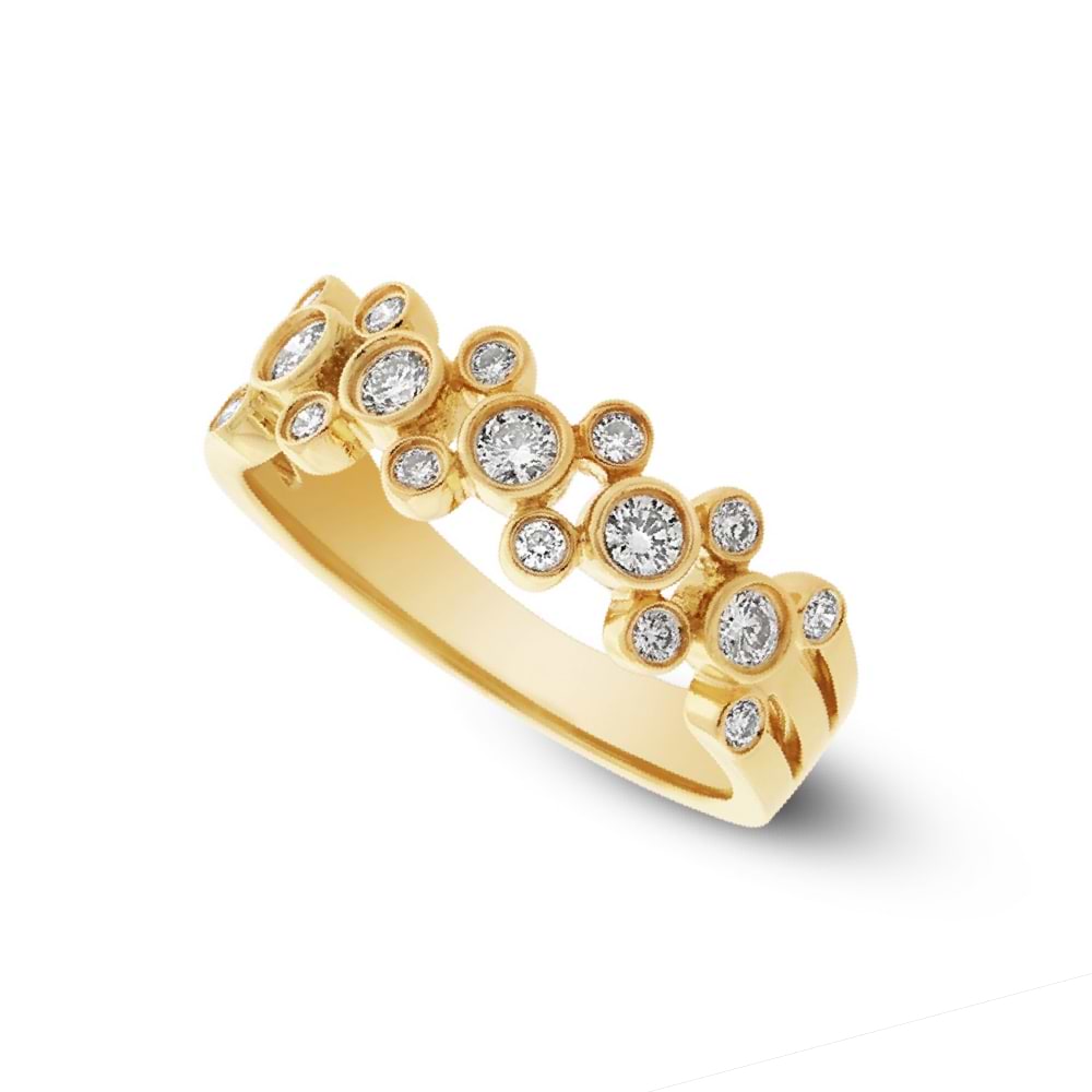 0.43ct 14k Yellow Gold Diamond Lady's Ring