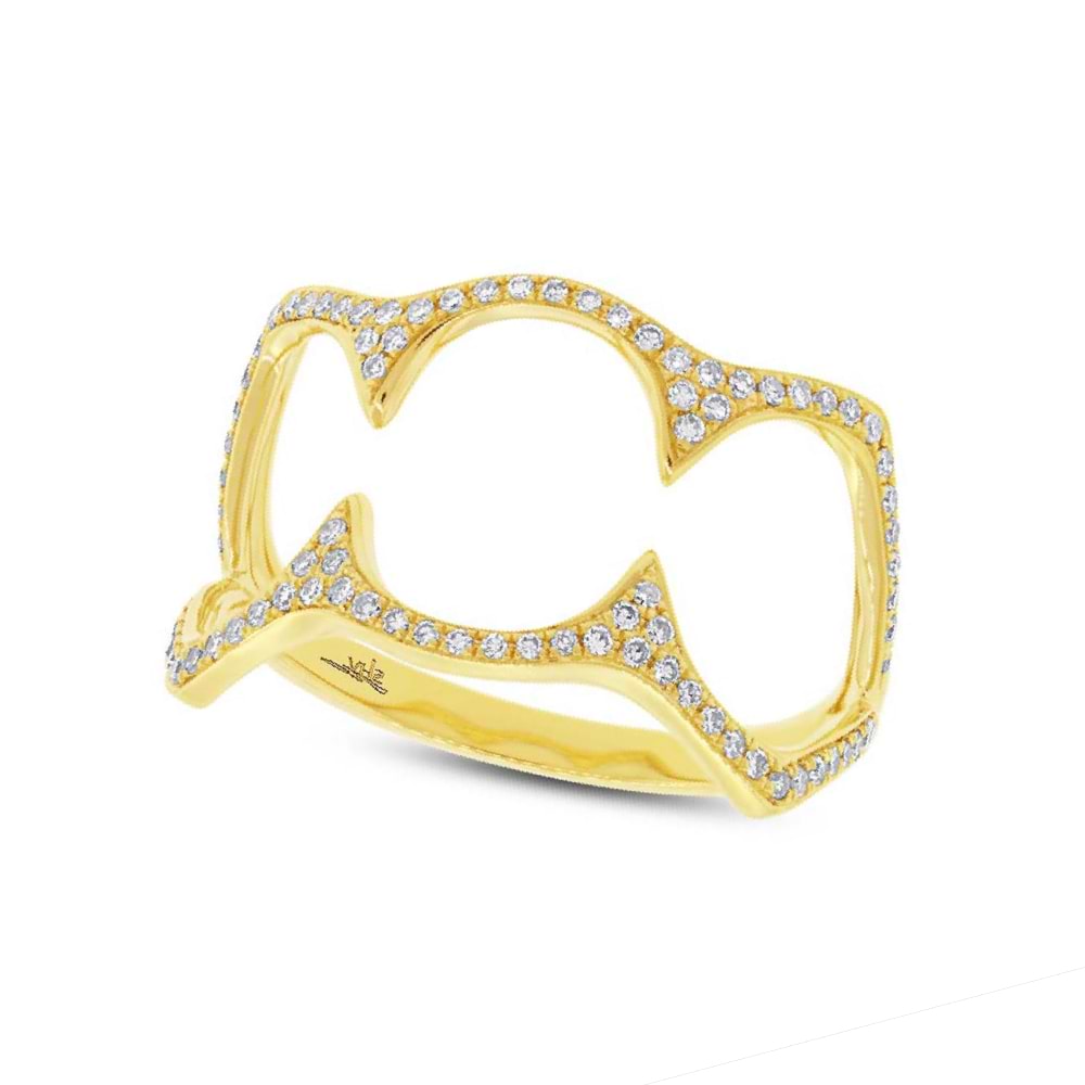 0.23ct 14k Yellow Gold Diamond Lady's Ring