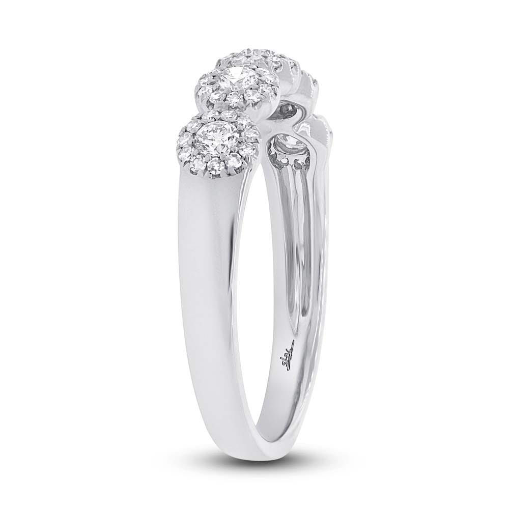 Diamond Halo Style Ring 14k White Gold (0.40ct)