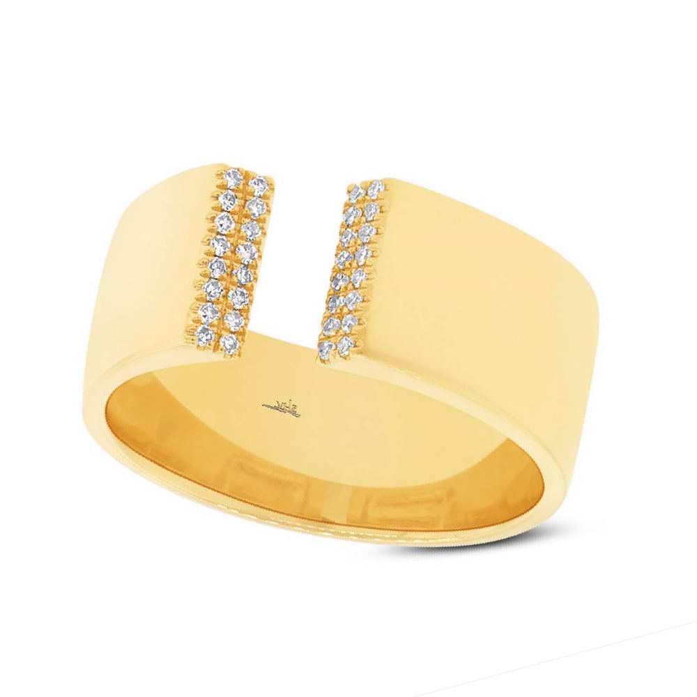 0.10ct 14k Yellow Gold Diamond Lady's Ring