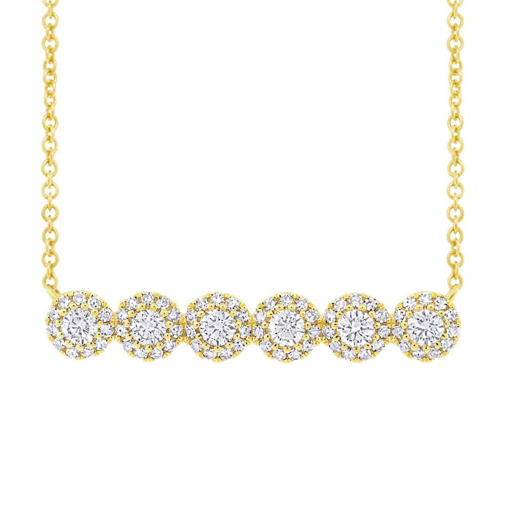 0.50ct 14k Yellow Gold Diamond Necklace