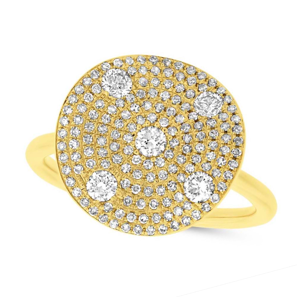 0.68ct 14k Yellow Gold Diamond Lady's Ring