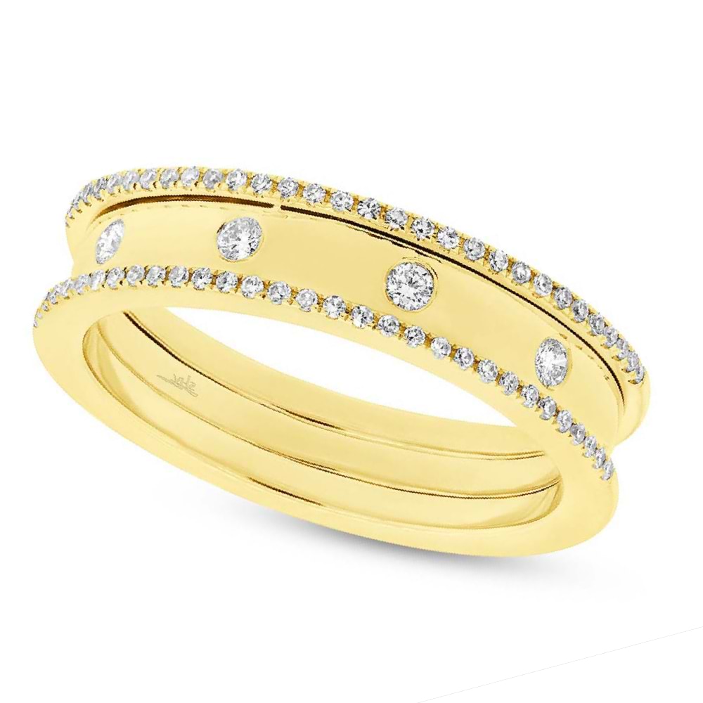 0.23ct 14k Yellow Gold Diamond Lady's Ring