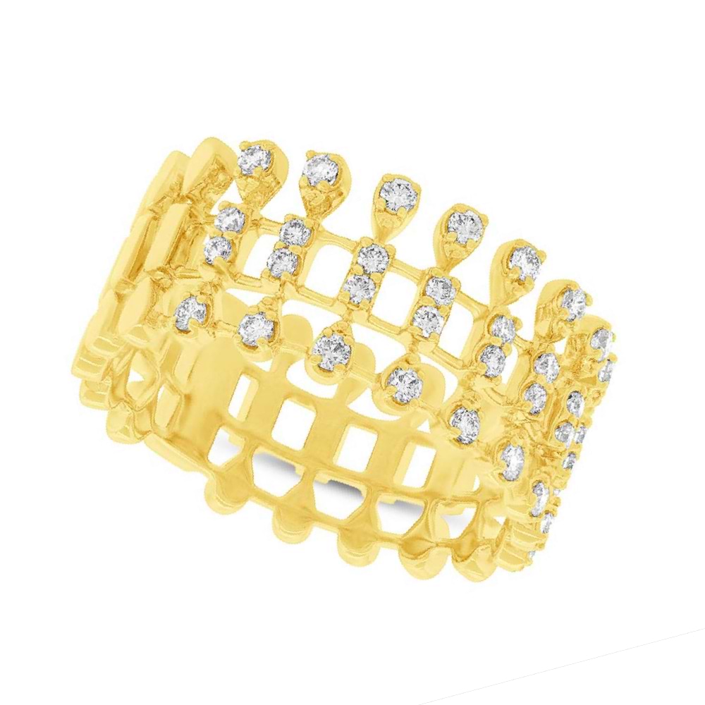 0.40ct 14k Yellow Gold Diamond Lady's Ring