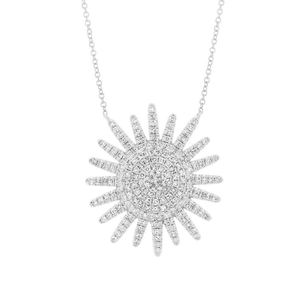 0.43ct 14k White Gold Diamond Necklace