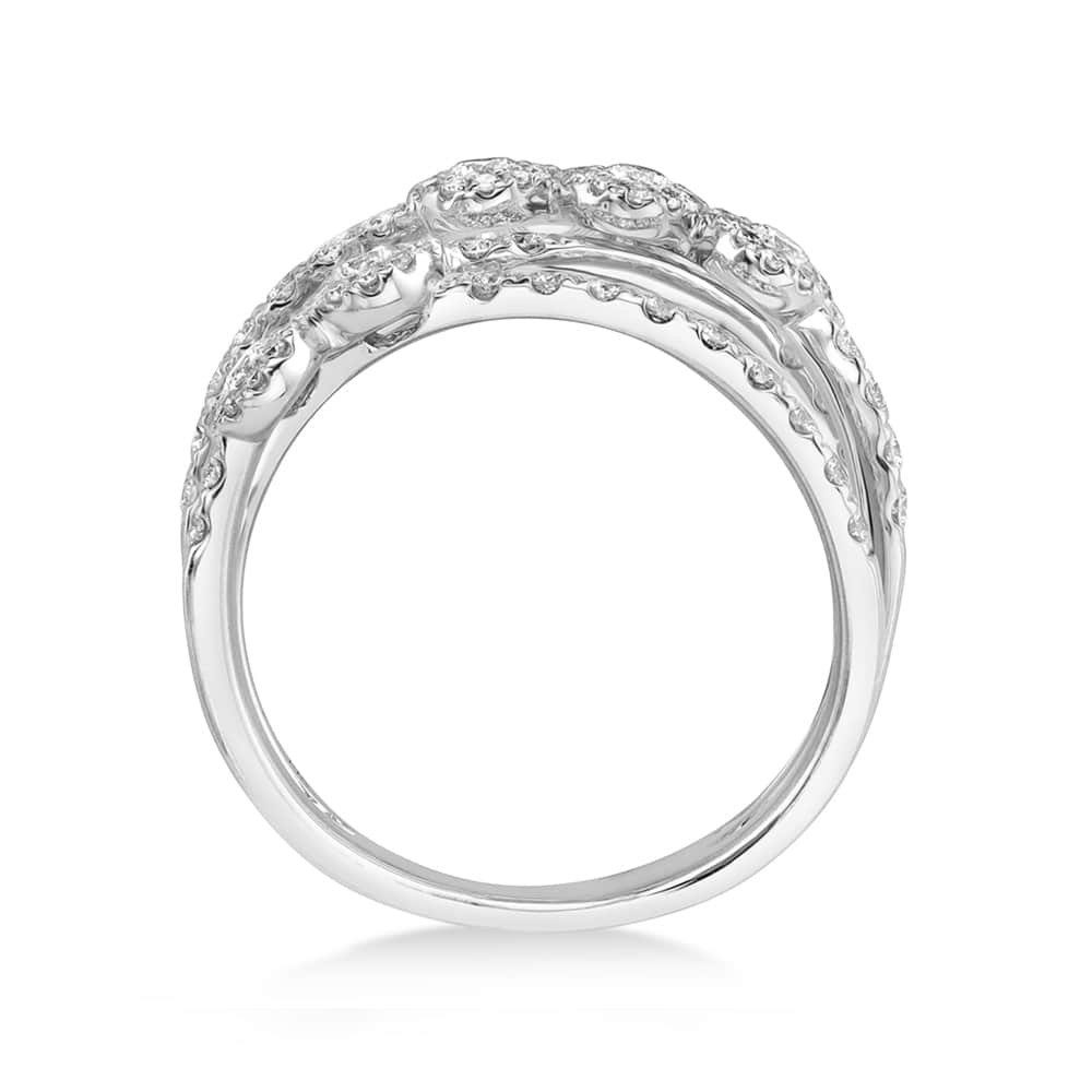 Diamond Cocktail Ring 14k White Gold (1.54ct)