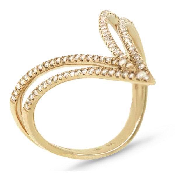 0.26ct 14k Yellow Gold Diamond Lady's Ring