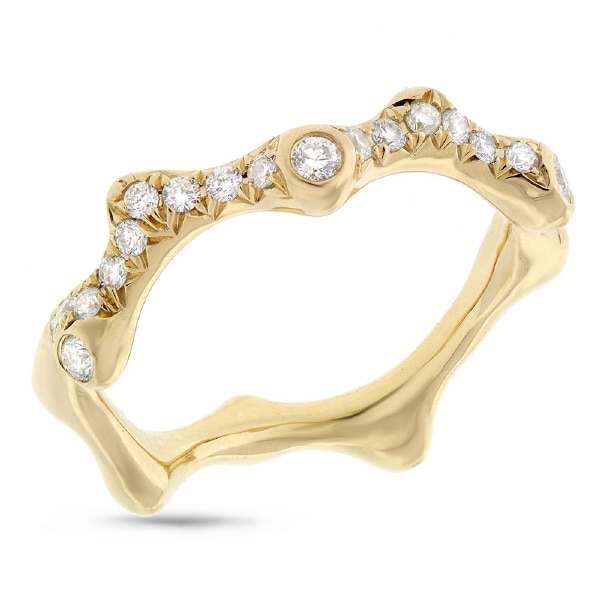 0.34ct 18k Yellow Gold Diamond Lady's Ring