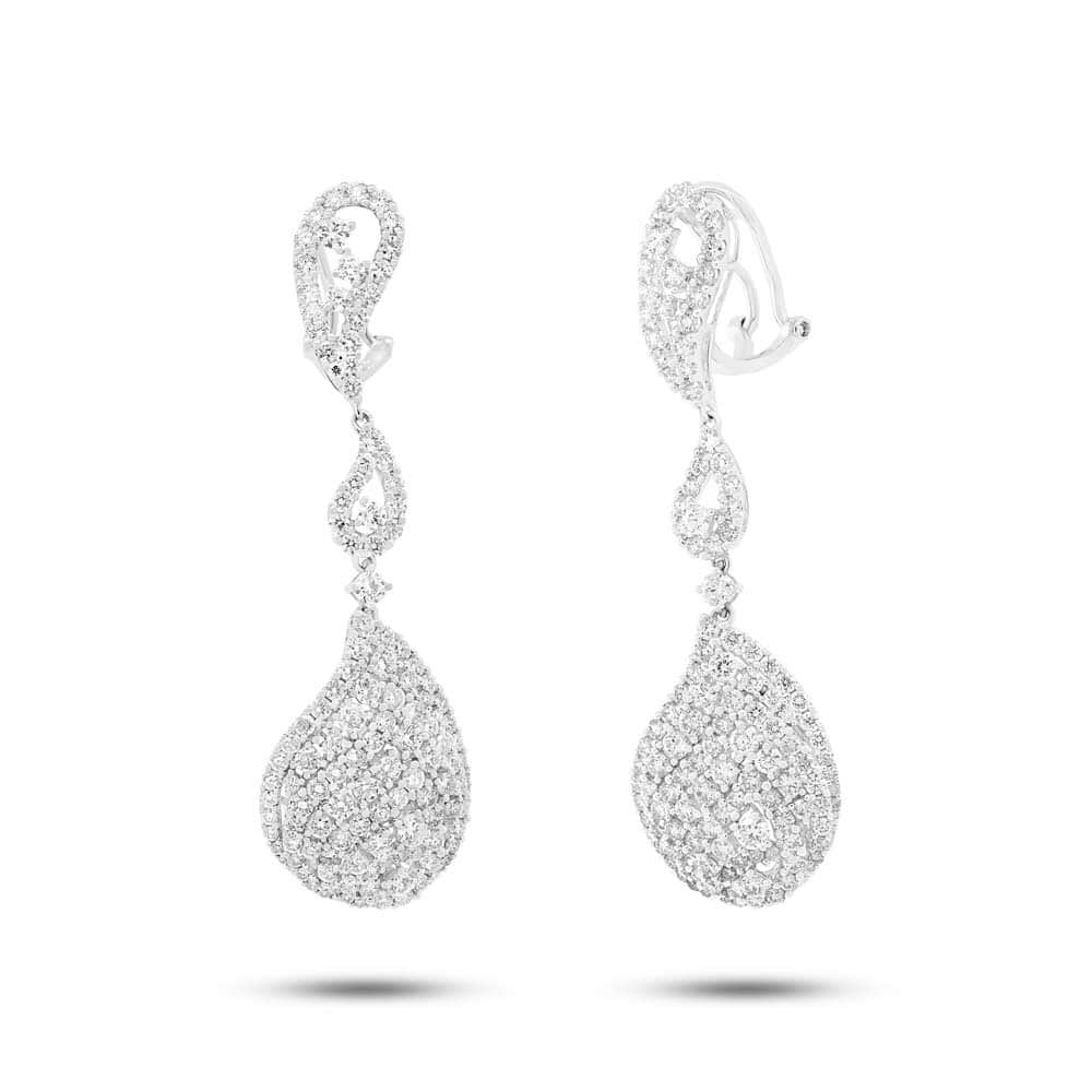 4.99ct 18k White Gold Diamond Earrings