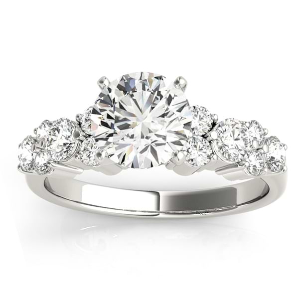 Diamond Garland Engagement Ring Setting Palladium (0.66ct)