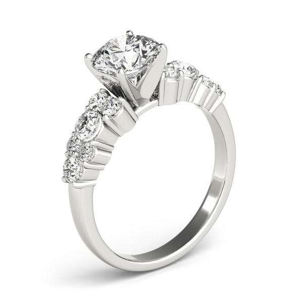 Diamond Garland Engagement Ring Setting Platinum (0.66ct)